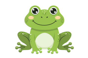 a cartoon of a frog