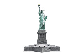 Obraz premium a statue of liberty with a torch