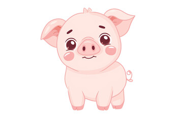 a cartoon of a pig