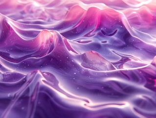 Obraz premium Abstract background with white and purple colors. Close-up shot of liquid flowing on white surface. Highly detailed in abstract style.