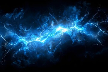 Electrifying Thunderbolt Illuminating the Night Sky