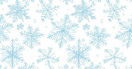 Winter Wonderland: A Delicate Snowflakes Pattern