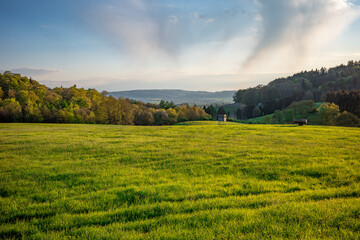 landscape in the sunlight, Germany