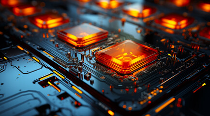  electronic circuit board, Ai generate