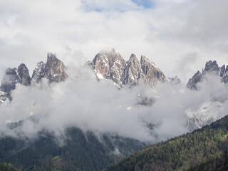 Landscape in Villnoess Valley in South Tyrol