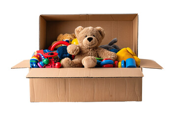 a box full of toys