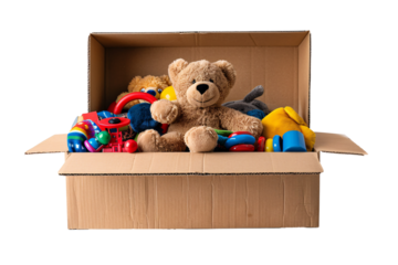 a box full of toys