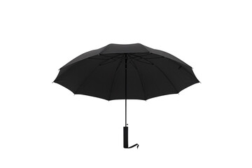 a black umbrella with a handle