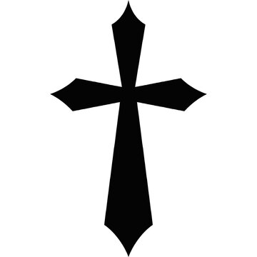 recommend clip art: Religion symbol. christian cross vector symbol flat and outline style. Cross symbols. Crucifix. Jesus Christian goddess 