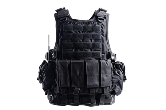 a black vest with multiple pockets