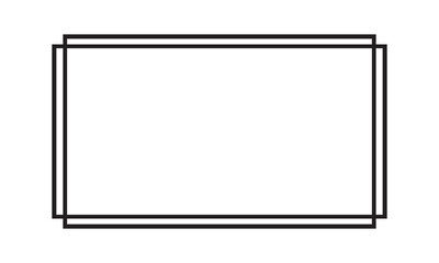 Certificate line frame border. Isolated on a white  background. vector illustration. EPS 10