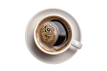 a cup of coffee with a yin yang symbol