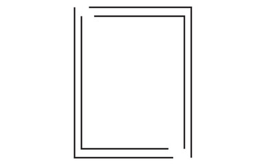 Certificate line frame border. Isolated on a white  background. vector illustration. EPS 10