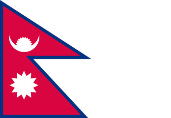 nepal flag illustrator country flags