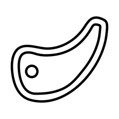 Pork Chop line icon