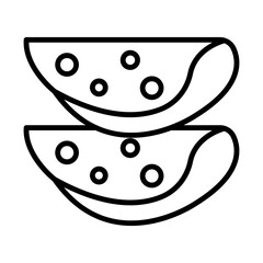 Ham line icon