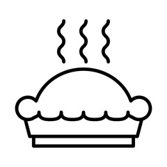Meat Pie line icon