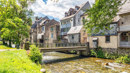 Arreau, Hautes-Pyrénées, France: The Neste River through Arreau