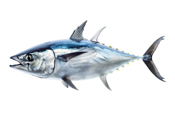 a blue and silver fish