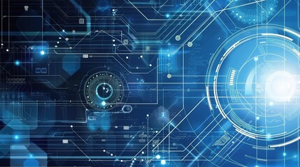 Obraz premium Research Abstract: Technology Business Wallpaper
