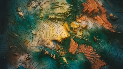 topographic line contour map background Wallpaper