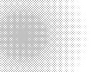 Set of circular gray halftone dot backgrounds.　8