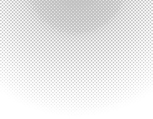 Set of circular gray halftone dot backgrounds.　6