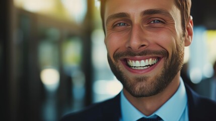 Fototapeta premium Business Leader with Natural Smile