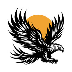 eagle tattoo vector