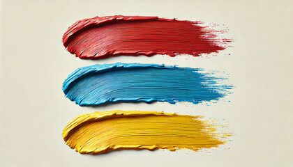 Naklejka premium paint texture of three colors