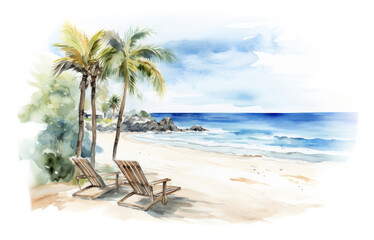 Fototapeta premium PNG Outdoors nature summer beach.