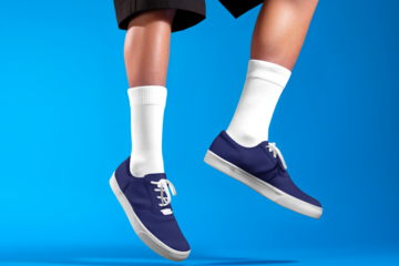 Socks png mockup, editable transparent design