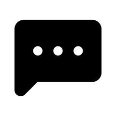 chat glyph icon