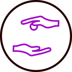 sadqa Vector Line Purple Circle Black