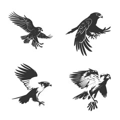 Fototapeta premium Powerful Eagle Logo Design with Majestic Wings