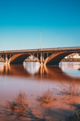 Overflowing Guadiana River in Badajoz