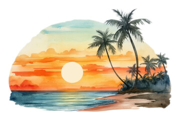 PNG Painting outdoors sunset nature.