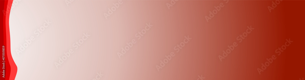 Poster modern business banner red wave with red gradient background