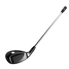 Golf club isolated on transparent background, perfect for sports equipment, golf enthusiasts, and training visuals.