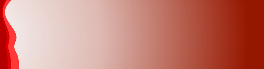 Modern business banner red wave with red gradient background