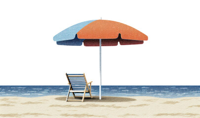 PNG  Umbrella chair beach furniture.