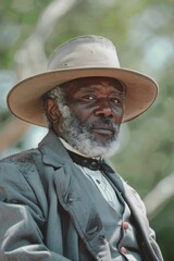 Businessman with Hat and Suit