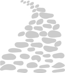 Stone path vector icon. Isolated on a white  background. vector illustration. EPS 10 © KD Vector Studio