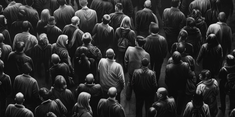 Obraz premium Large crowd of people