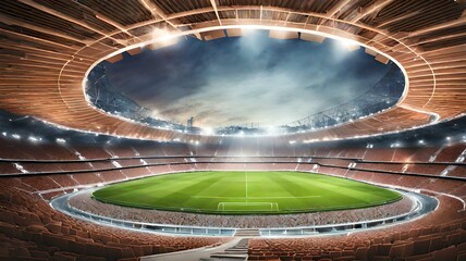stadium in the night sky