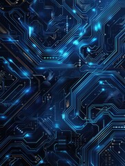 Computer Circuit Board Close Up