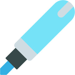 Vector Icon Marker, School Material, Constructions, Carpentry, Writer