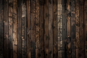 Rustic wooden planks with rich texture and varying shades of brown, showcasing natural wood patterns.