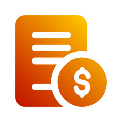 invoice gradient icon