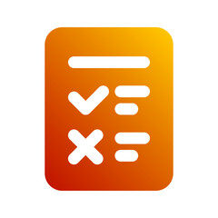 Fototapeta premium test gradient icon